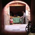 Rincón en la Medina de Marrakech en Marruecos