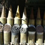 Carbonería en la Medina de Marrakech en Marruecos