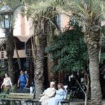 Plaza de los Hojalateros en la Medina de Marrakech en Marruecos