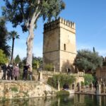 Torre de los Leones en el Alcázar de los Reyes Cristianos en Córdoba en Andalucía