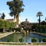 Jardines del Alcázar de los Reyes Cristianos en Córdoba en Andalucía