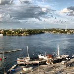 Vistas panorámicas de la isla Djurgarden de Estocolmo desde el Ascensor Katarina