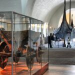 Carro de la tumba de Oseberg en el Museo de Barcos Vikingos de Oslo