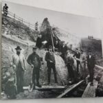 Foto de las excavaciones para recuperar los barcos vikingos