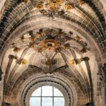 Detalle del techo del transepto de la Catedral de Tarazona en Aragón