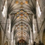 Decoración del techo de la nave central de la Catedral de Tarazona en Aragón