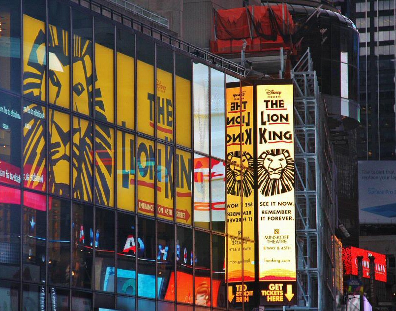 Musical El Rey León en Broadway en Nueva York