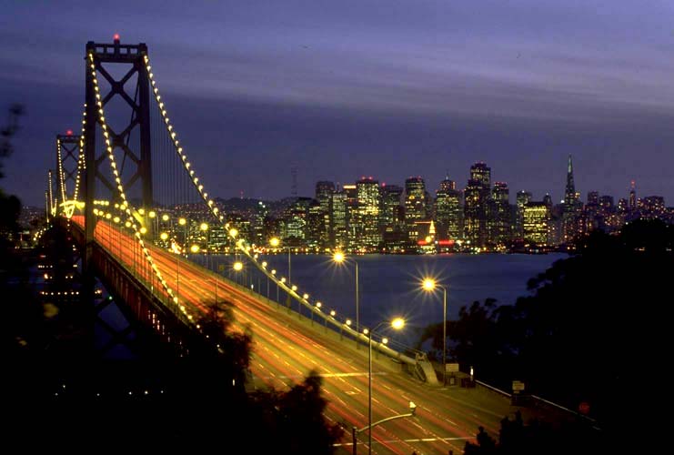 Puente colgante Oakland Bay Bridge de San Francisco