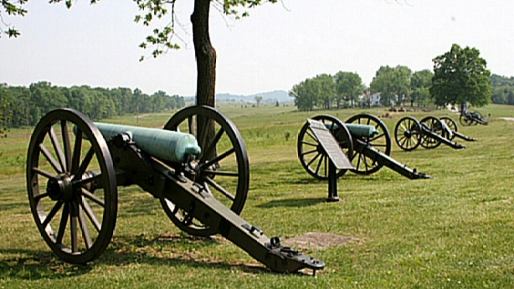 Campo de batalla de Gettysburg, en Pennsylvania