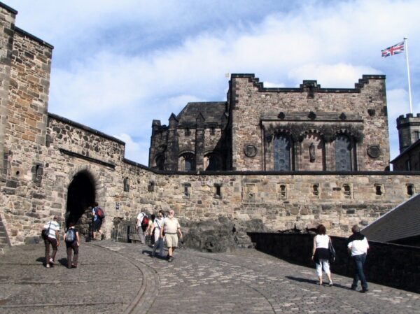 Fortificación interior en el Castillo de Edimburgo - Escocia