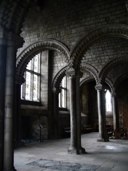 Capilla Galilea en la Catedral de la ciudad medieval de Durham - Inglaterra