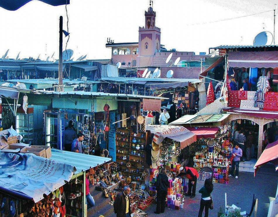 Zocos de Marrakech en Marruecos