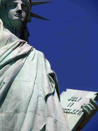 Monumento de la Estatua de la Libertad en Nueva York