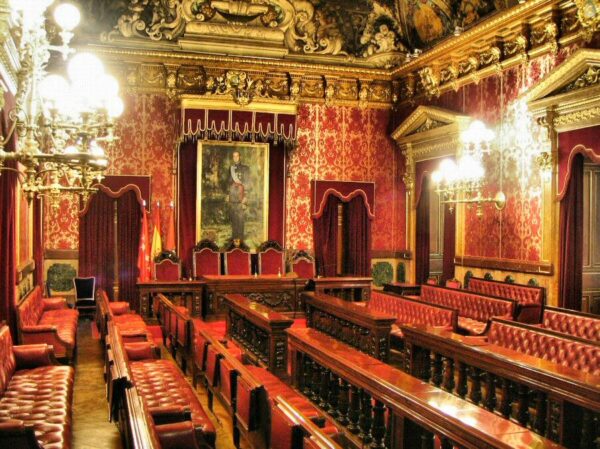 Salón de Plenos de la Casa de la Villa antiguo Ayuntamiento de Madrid