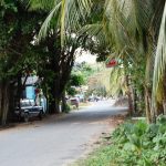 Paisajes y calles de Puerto Viejo al sur de Costa Rica