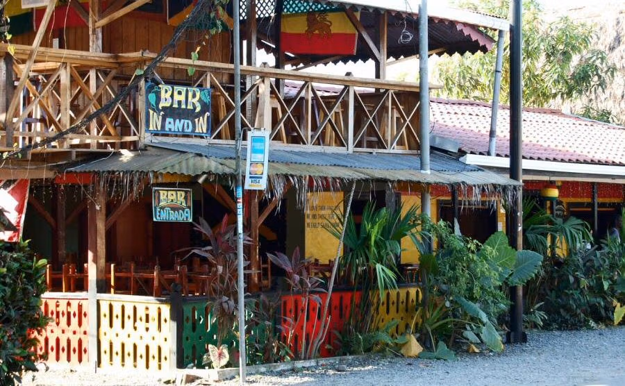 Bar in Puerto Viejo in het Caribisch gebied van Costa Rica