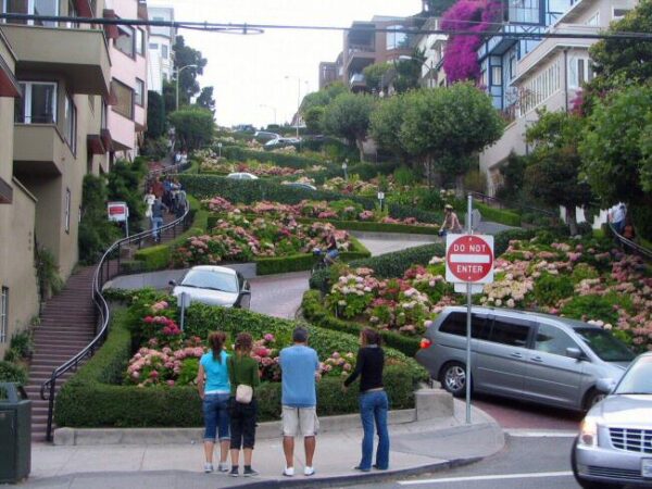 Calle Lombard en San Francisco en California