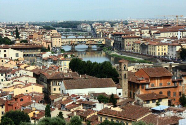 Vistas panorámicas de Florencia desde piazzale Michelangelo 
