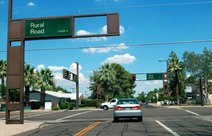 Grandes avenidas en Phoenix en Arizona