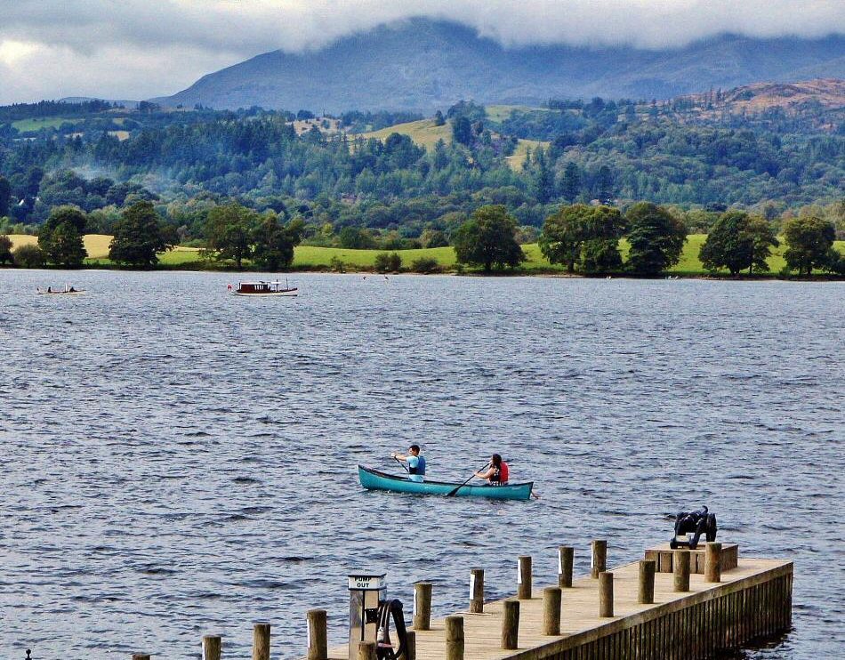 Lago Windermere en Lake District al norte de Inglaterra