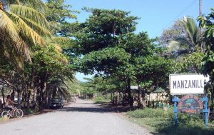 Manzanillo cerca de Puerto Viejo en el Caribe Sur de Costa Rica