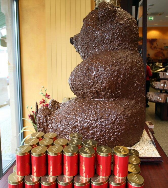 Escultura de chocolate en Fassbender & Rausch en Berlín