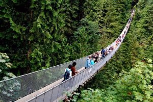 Capilano Suspension Bridge i Vancouver i Canada
