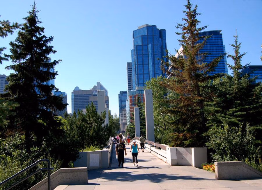 Park Prince's Island w Calgary w Kanadzie