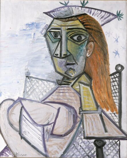 Picasso en la exposición el Arte en Guerra en el museo Guggenheim de Bilbao