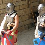 Gladiadores listos para el espectáculo en Tarraco Viva en Tarragona