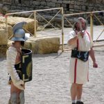 Lucha de gladiadores en el festival Tarraco Viva de Tarragona
