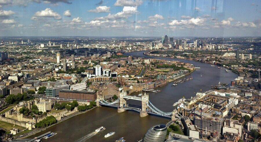 Vistas panorámicas de Londres desde el mirador de The Shard