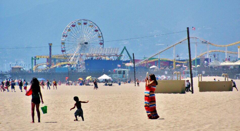 Playa de Santa Monica en Los Angeles