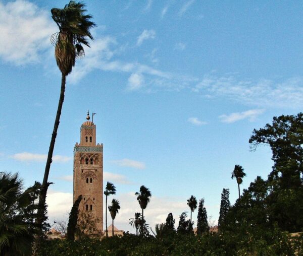 Mezquita Koutoubia en Marrakech en Marruecos