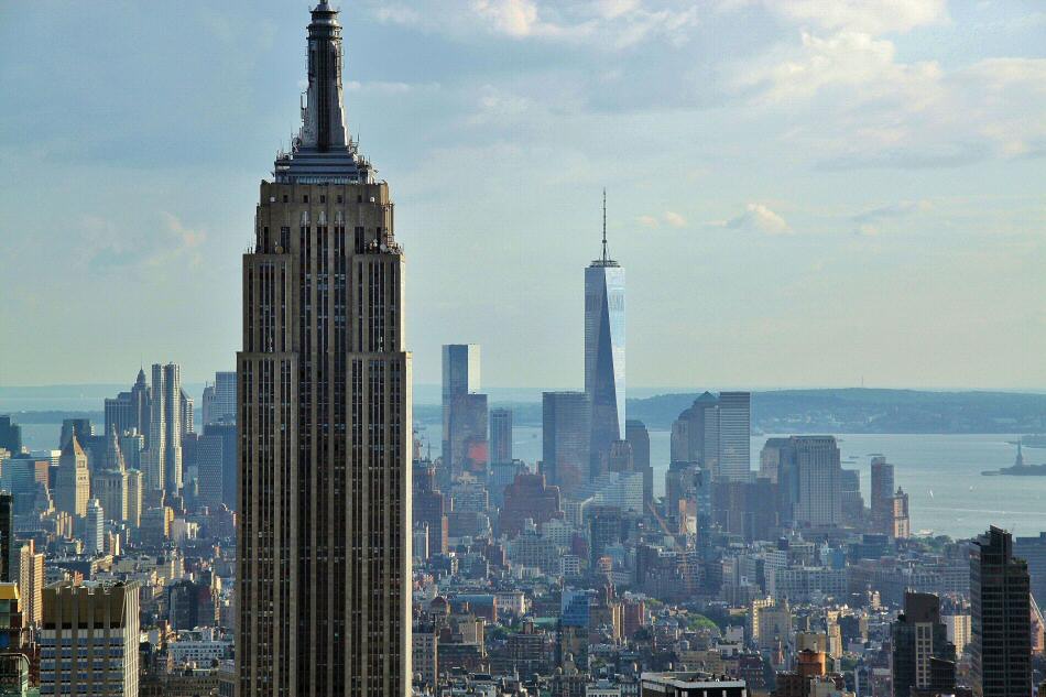Empire State Building desde el mirador Top of The Rock en Nueva York