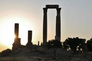 Templo de Hércules en la Ciudadela de Amán en Jordania
