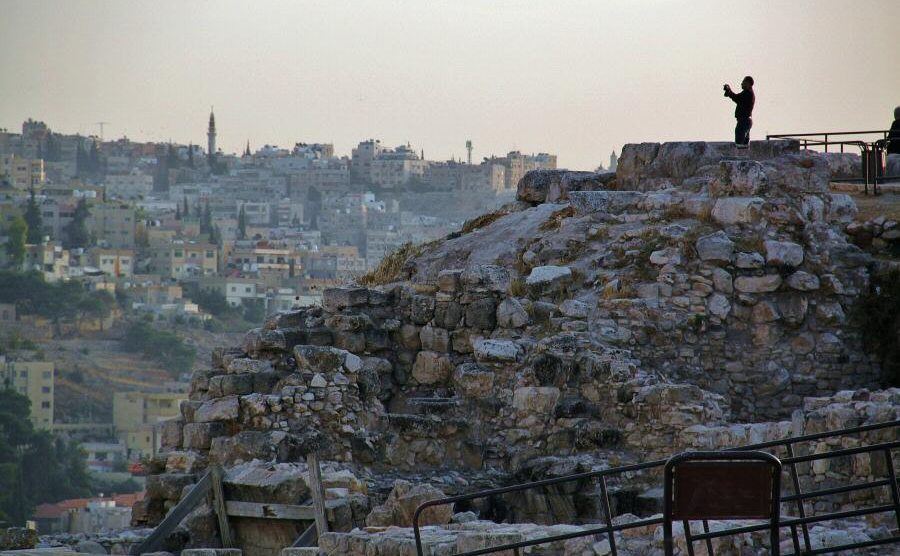 Mirador en la Ciudadela de Amán en Jordania