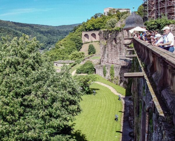 Miradores del castillo de Heidelberg en Alemania