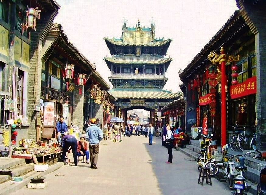 Calle Ming-qing de Pingyao en China