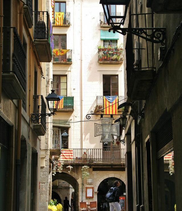 Rincón del centro histórico de Girona