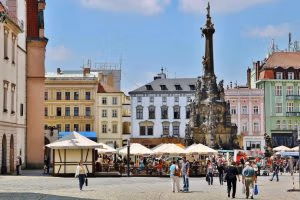 Coloana Ciumei din Piața Primăriei Olomouc