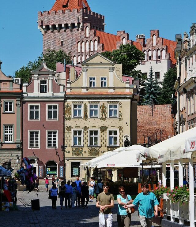 Plaza del Mercado de Poznan en Polonia