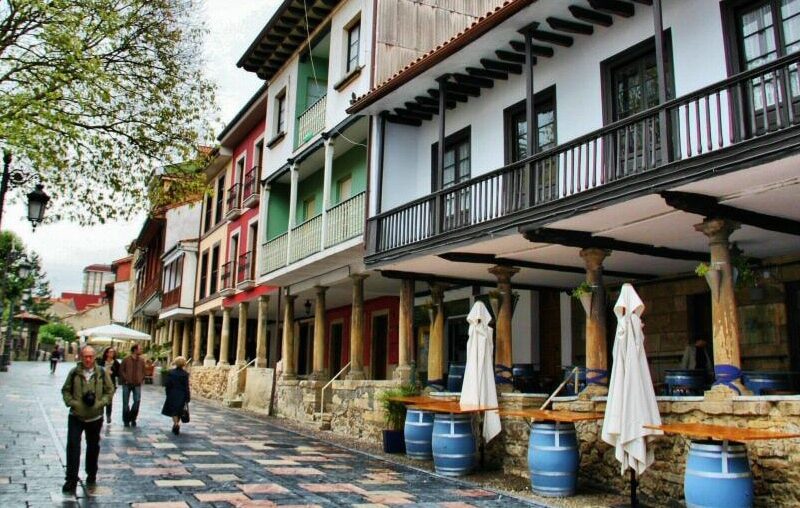 Calle Galiana en Avilés en Asturias