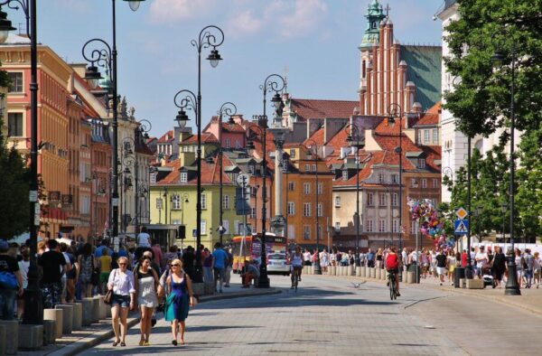 Ruta Real en el centro histórico de Varsovia
