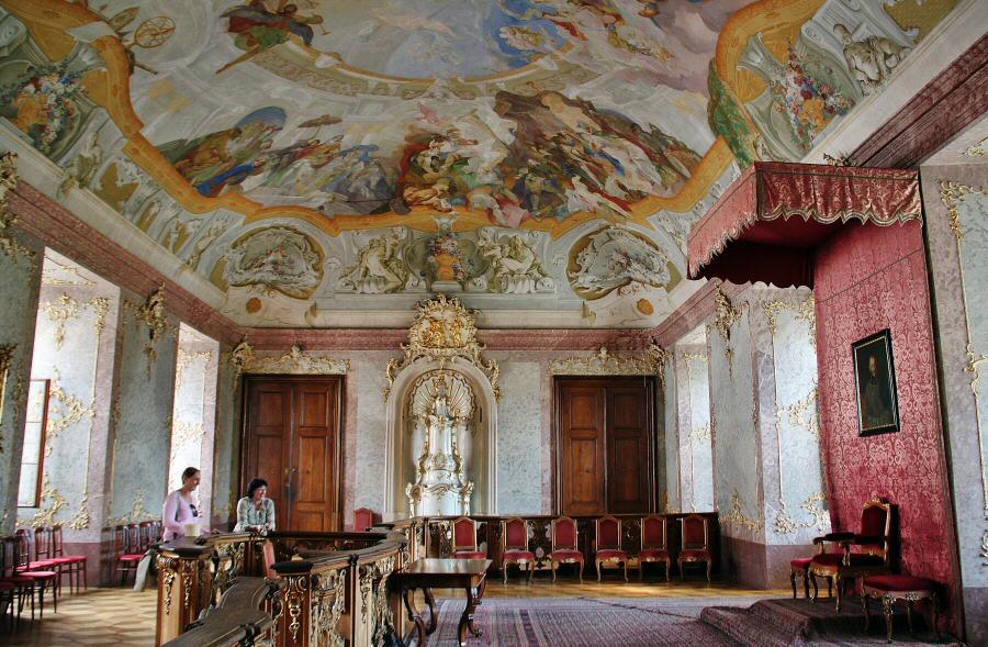 Sala de Manos en el palacio arzobispal de Kromeriz