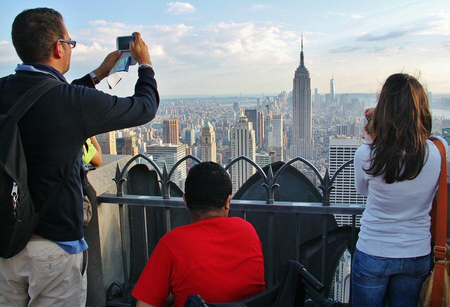 Terraza mirador Top of the Rock en Nueva York