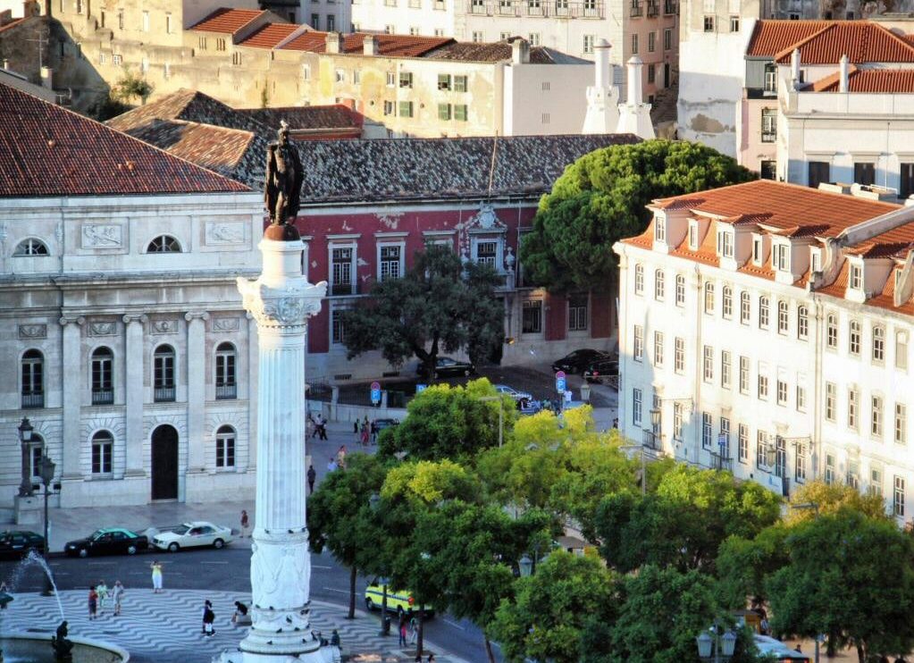 Vistas de Lisboa desde el Elevador de Santa Justa