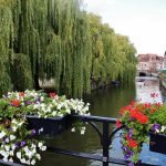 Rincón de un canal de Gante en Flandes Bélgica