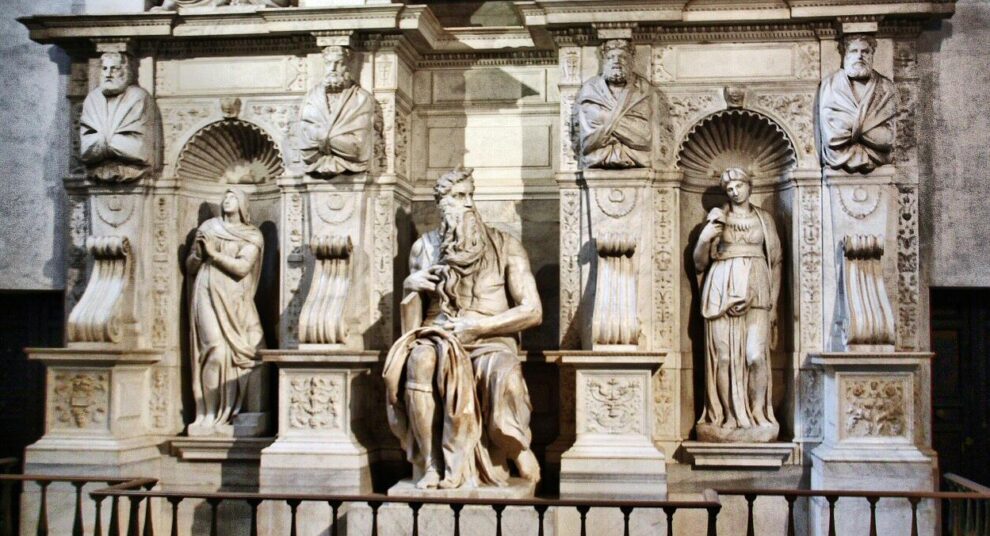 Moises de Miguel Angel en San Pietro in Vincoli en Roma
