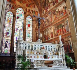 Interior de la iglesia Santa María Novella de Florencia